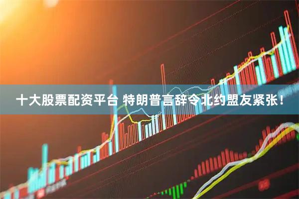 十大股票配资平台 特朗普言辞令北约盟友紧张！